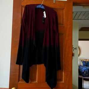 Womens Orphan  black ombre cardigan.